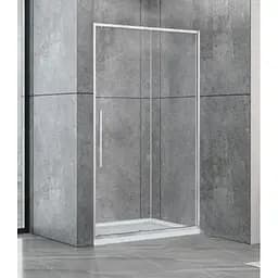 Душевые двери Dusel DSL191 1400x1900, универсальные, прозрачный, хром