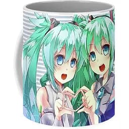 Кухоль GeekLand Hatsune Miku Хатсуне Мікі Сестри близнюки VC 02.21 330 мл білий - мініатюра 3