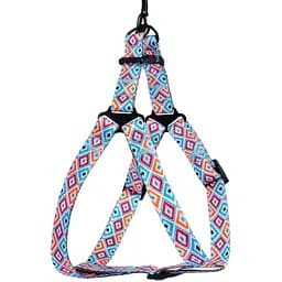 Шлея для собак BronzeDog Urban Гуцульська S 40-53 см синя