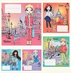 Тетради ученические 24 листа клетка Тверда ТЕ31301 Fashion, 20 шт. в упаковке