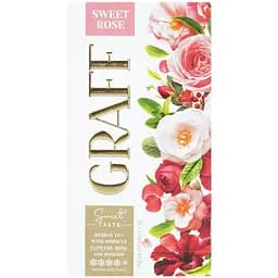 Чай трав’яний Graff Солодка роза/Sweet Rose з квітів гібіскуса, троянди та шипшини 20 шт. x 1.5 г - мініатюра 2