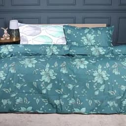 Дитячий комплект постільної білизни MirSon Ranforce Elite 17-0718 Emerald Foliage 110х140 см зелений (2200010685206)