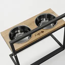 Hollky Flex L — регульовані миски на підставці для великих собак (2 × 1.8 л) - мініатюра 8