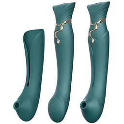 Вибратор Zalo Queen 21.6 см зеленый