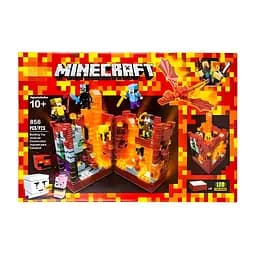 Конструктор Minecraft Огненная крепость с LED-подсветкой на 856 деталей (6649)