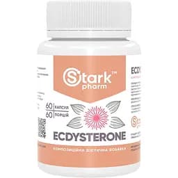 Адаптоген екдистерон Stark Pharm Stark Ecdysterone 400 мг 60 капсул (100-94-9023679-20) - мініатюра 2