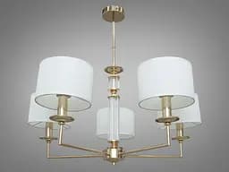 Неймовірно вишукана, сучасна люстра з абажурами на 5 ламп в класичному .