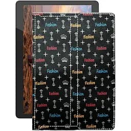 Чохол StatusCASE з екошкіри для планшету Bravis NB961 9.6 Фешн чорний