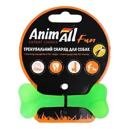 Іграшка для собак AnimAll Fun AGrizZzly Кістка зелена 8 см