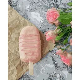 Картина за номерами на підрамнику Brushme Трояндове морозиво