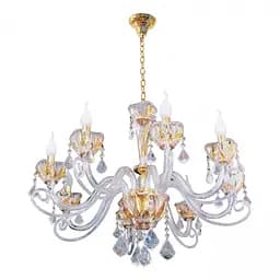 Люстра свеча Brille подвесная хрустальная E14 60W G (BCL-269S/8)