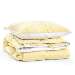 Набір MirSon пуховий №9519 Bio-Beige демі ковдра 200х220 см + 2 подушки бежевий (2200010804997) - мініатюра 3