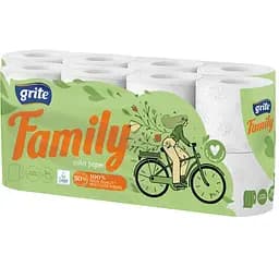 Туалетний папір Grite Family, 16 рул., Грите Фемілі 3-х шаровий