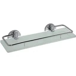 Полка стеклянная Bemeta Omega с откидным бортиком 300x55x130 mm 104102202, Белый