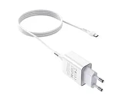 Зарядний пристрій Hoco C81A Type-C USB набір 2-в-1 білий