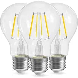 Винтовая лампа QNINE Warm White E27, 5 Вт (эквивалент 50 Вт), 500 лм, светодиодная лампа, 2700K, не с подсветкой, 3 шт.