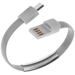 Кабель-браслет micro USB 2.0 сірий RTL