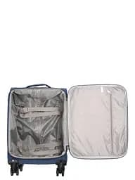 Валіза Малий (S) тканинний Ручна поклажа Airtex Worldline Tirana 608 на 4 колесах 55x35x20см 30л Синій - мініатюра 9