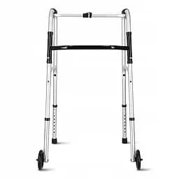 Реабилитационные ходунки 4FIZJO регулируемые, с колесиками Silver/Black (P-5905973406451)