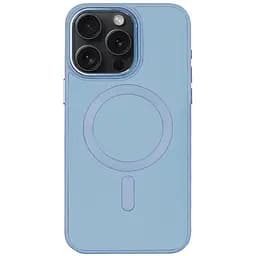 Шкіряний чохол Epik Bonbon Leather Metal Style with MagSafe для Apple iPhone 11 Pro Max 6.5 Блакитний/Mist blue