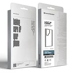 Чехол для Samsung Galaxy S25 Ultra 5G, UNIT2, серый, ударопрочный, прозрачный противоударный чехол-накладка из TPU и поликарбоната (PC), с защитными бортиками, защита всего корпуса от ударов и царапин, ArmorStandart (ARM81844) - мініатюра 2