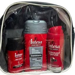 Подарочный набор Intesa №3 Шампунь-гель для душа 250 мл + Дезодорант-спрей 150 мл + Дезодорант твердый 75 мл
