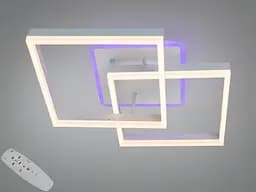 Стельова LED люстра біла 64 Вт пульт димер 3 кольори