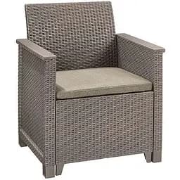 Комплект садових меблів Keter Emma balcony set стіл-скриня бежевий - мініатюра 3