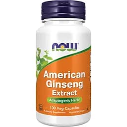 Женьшень американський Now Foods American Ginseng 500 мг 100 капсул