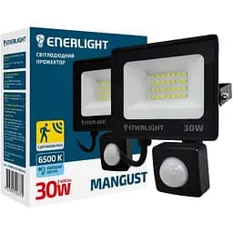 Прожектор світлодіодний Enerlight Mangust 30 Вт з датчиком руху (MANGUST30SMD80СS)