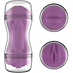 Мужской вибратор 2 в 1 Влагалище, Рот, Мужской мастурбатор