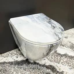 Подвесной унитаз VBI Vulcano granit VBI-020405, Мрамор
