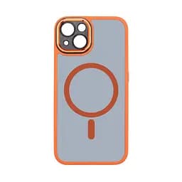 Чехол для Apple iPhone 13, Unit MagSafe SE, оранжевый, с защитой камеры, магсейф, противоударный, магнитный, панель-накладка с MagSafe, с поддержкой беспроводной зарядки, TPU+PC, защита всего корпуса, ударопрочный, ArmorStandart (ARM75377)