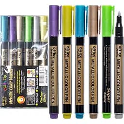 Набір фломастерів METALLIC Bambi MP3002/3005, 6 кольорів