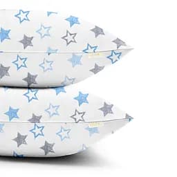 Комплект постільної білизни Cosas Clear stars CS1 Полуторний блакитний (StarsClearGreyBlue_El-Grey_160) - мініатюра 5