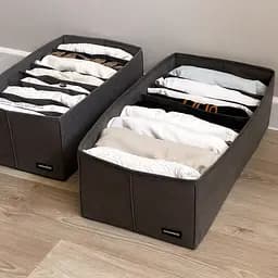 Короб ORGANIZE  для зберігання речей довжиною 50 см на 8 комірок 50*25*16 cм (сірий) - мініатюра 3