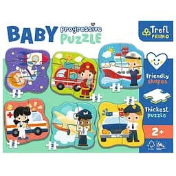 Пазли Trefl Baby Progressive 6 в 1 Професії та транспорт - мініатюра 2