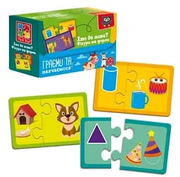 Пазлы Найди пару. Кто где живет? На что похоже?, украинский