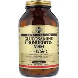 Глюкозамін та Хондроїтін Solgar МСМ Ester-C 180 таблеток