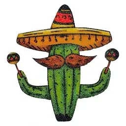 Значок Кактус тёмно-зеленый