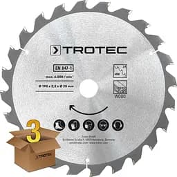 Диск пиляльний Trotec HW24 Wood 3 шт 190х20х2,2 - мініатюра 2