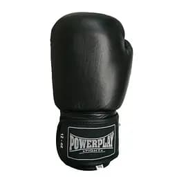 Рукавиці боксерські Power Play PP 3088, Black - 10 унцій - мініатюра 2