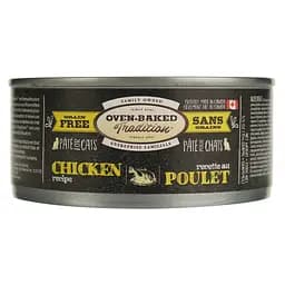 Вологий корм для котів Oven-Baked Tradition Паштет, зі свіжим м’ясом курятини, 156 г