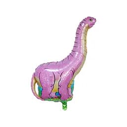 Шар воздушный фольгированный (95 см) Дино розовый