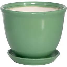 Керамический горшок Nana Keramiks Глория 14 л глянец оливковый (gloria-14-oll)