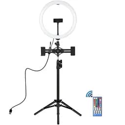 Кільцева USB LED лампа Puluz PKT3068B 11.8"+ штатив 1.1 м