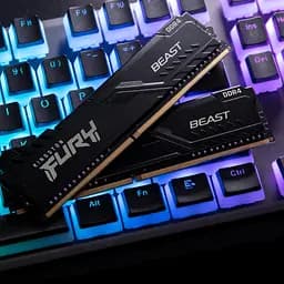 Модуль пам'яті для комп'ютера DDR4 32GB 3600 MHz Fury Beast Black Kingston Fury (ex.HyperX) (KF436C18BB/32) - мініатюра 9