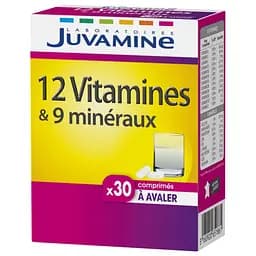 Витамины и минералы Juvamine 12 Витамин + 9 Минералов 30 таблеток