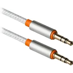 Кабель Defender AUX 3.5 мм M - 3.5 мм M 1.2 м белый JACK01-03 (87513)