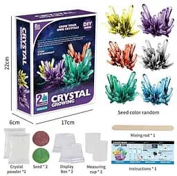 Набір для проведення дослідів "Кристали" LZ 22-2 Y, в коробці (6982231050037) Білий та Жовтий Вид 2